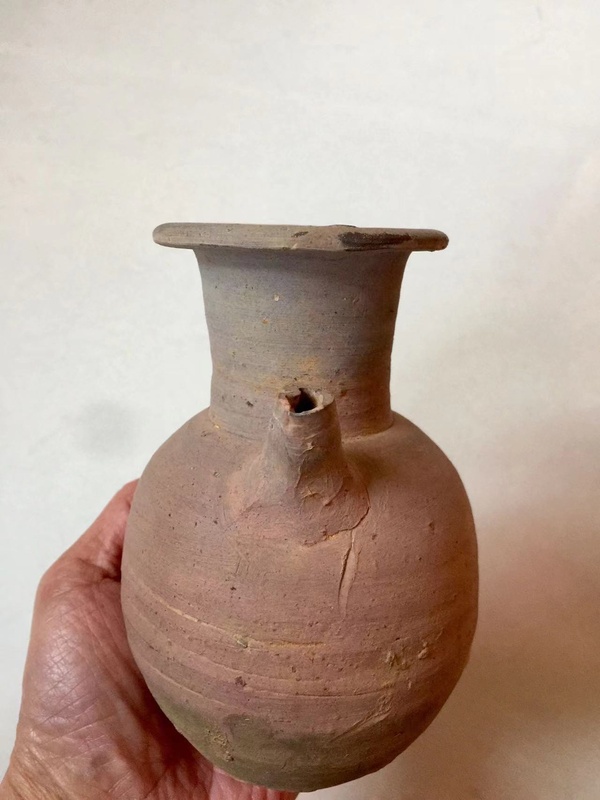 古玩陶瓷宣州窯素胎執壺拍賣,當前價格888元