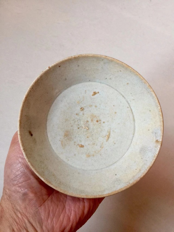 古玩陶瓷青白釉折腰盤拍賣,當(dāng)前價格1600元