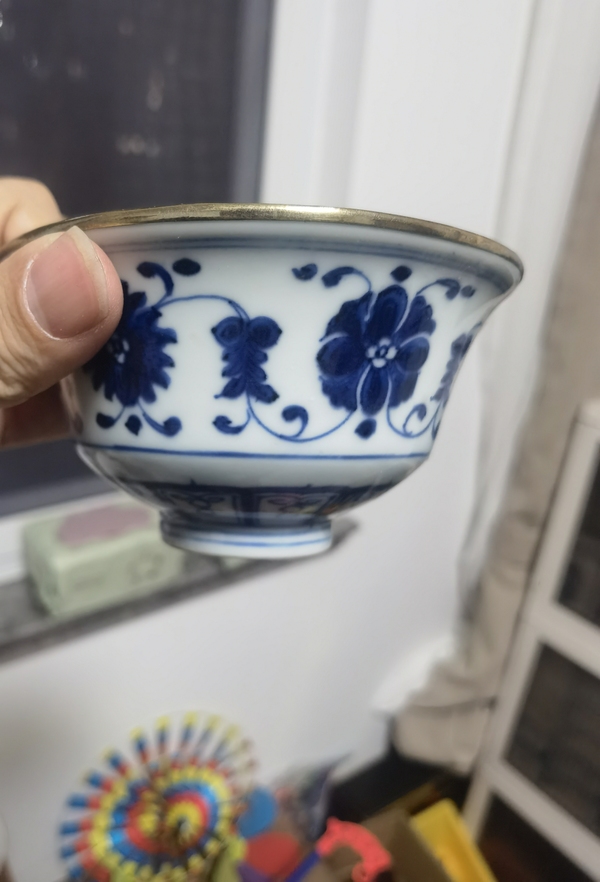 古玩陶瓷乾隆青花杯拍賣，當前價格4999元