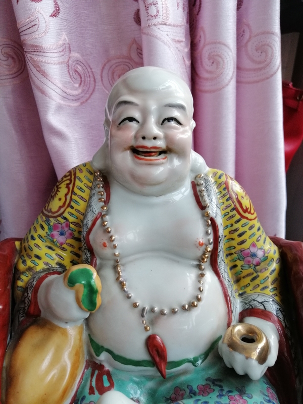 古玩陶瓷彌勒佛塑像拍賣,當前價格28668元