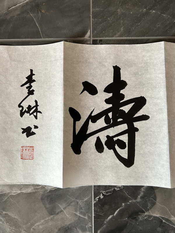 古玩字畫李琳.中書協(xié)理事《觀海聽濤》拍賣，當(dāng)前價(jià)格500元