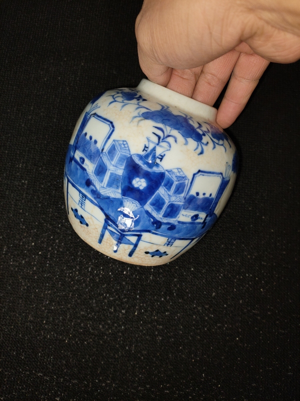 古玩陶瓷【咸豐】哥釉青花博古圖蓋罐【太漂亮了】拍賣,當(dāng)前價格0元
