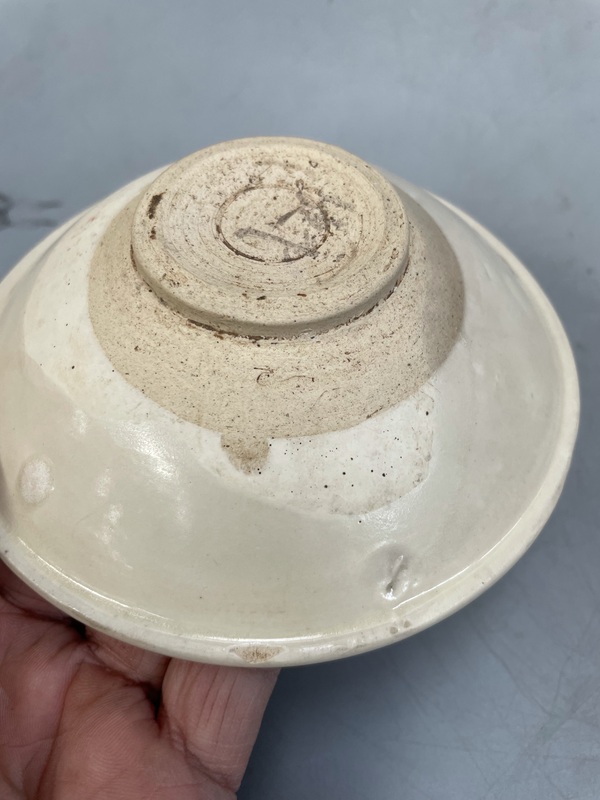 古玩陶瓷晚唐五代白耀州盞拍賣,當前價格9600元