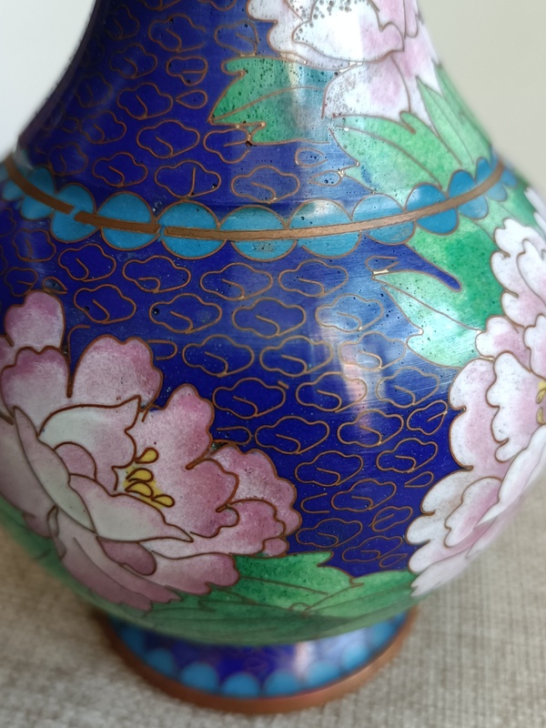 古玩雜項景泰藍花瓶拍賣,當前價格399元