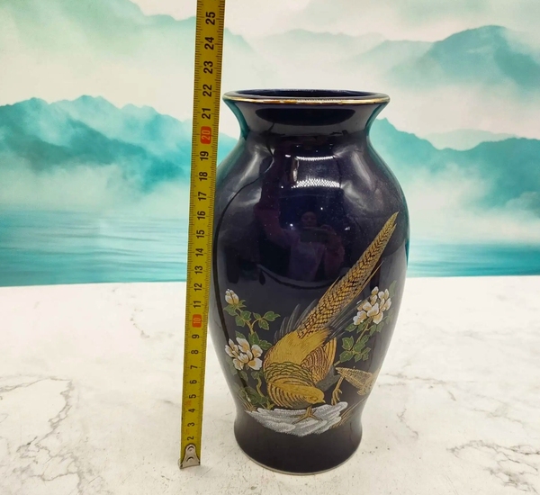 古玩陶瓷花鳥紋瓶拍賣,當前價格350元