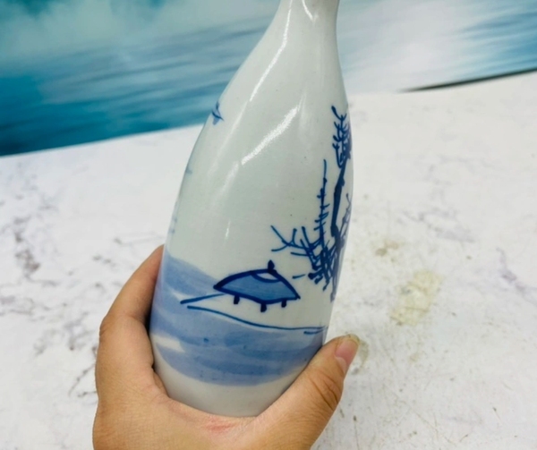古玩陶瓷青花瓶拍賣,當前價格220元