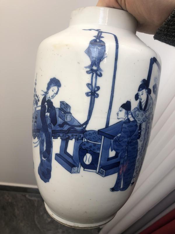 古玩陶瓷青花人物故事紋棒槌瓶拍賣,當(dāng)前價格9580元