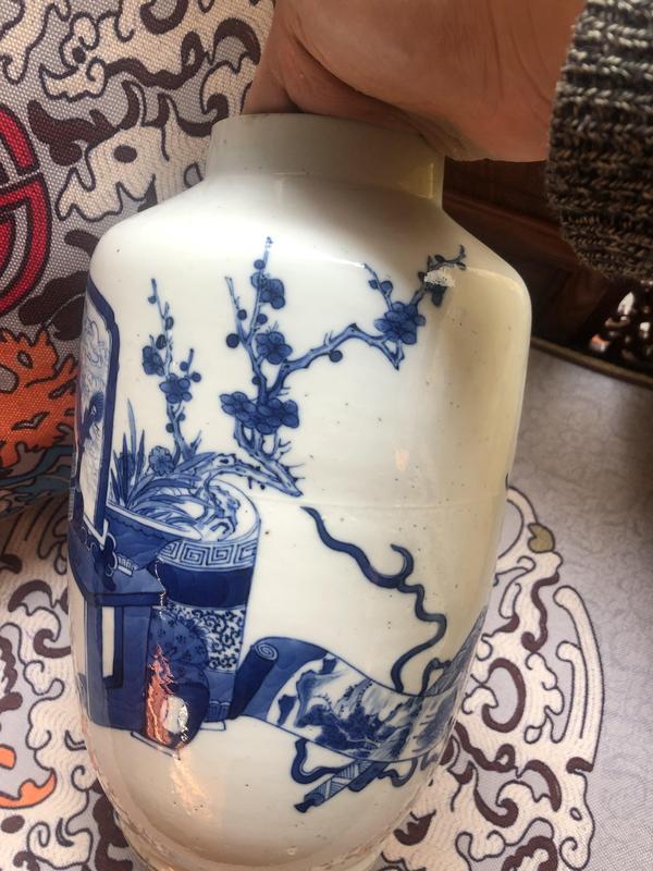 古玩陶瓷青花人物故事紋棒槌瓶拍賣,當(dāng)前價格9580元