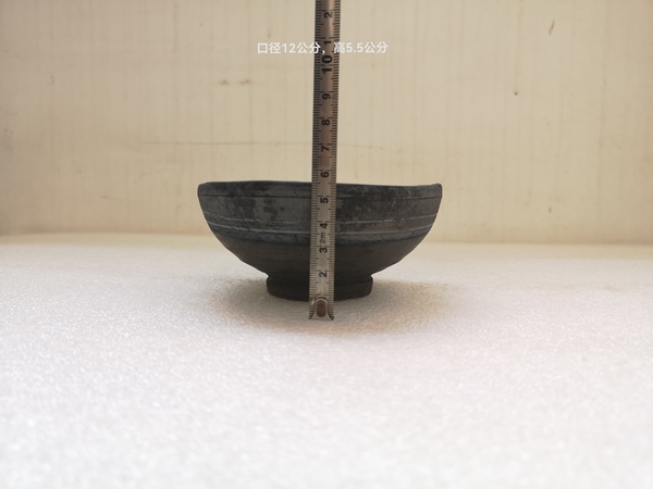 古玩陶瓷元末明初灰陶碗拍賣,當(dāng)前價格458元