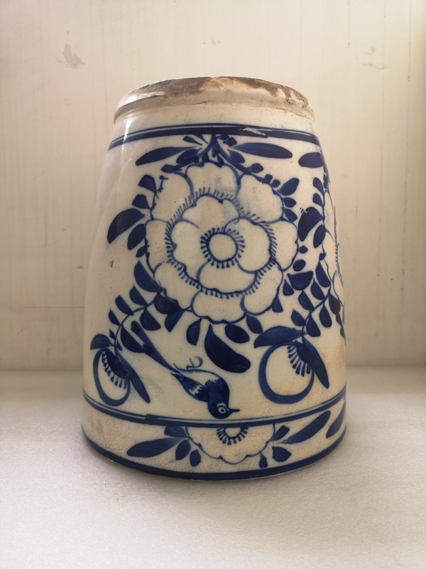 古玩陶瓷花鳥紋缸拍賣,當前價格1500元