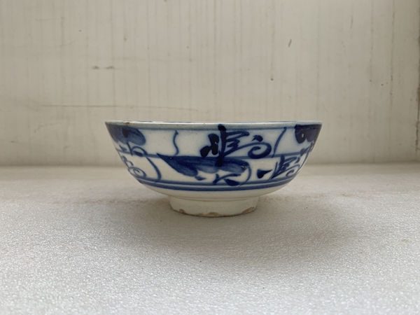 古玩陶瓷清早期青花福字紋碗拍賣,當前價格480元