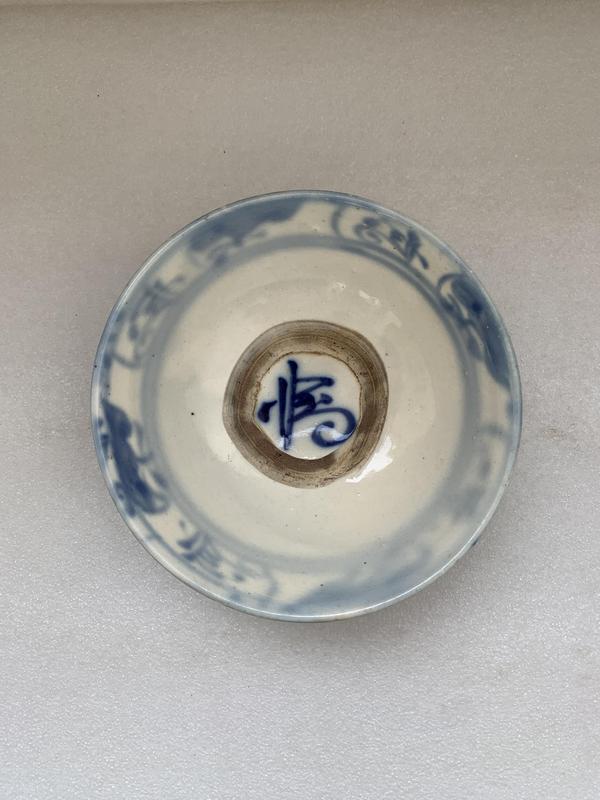 古玩陶瓷清早期青花福字紋碗拍賣,當前價格480元