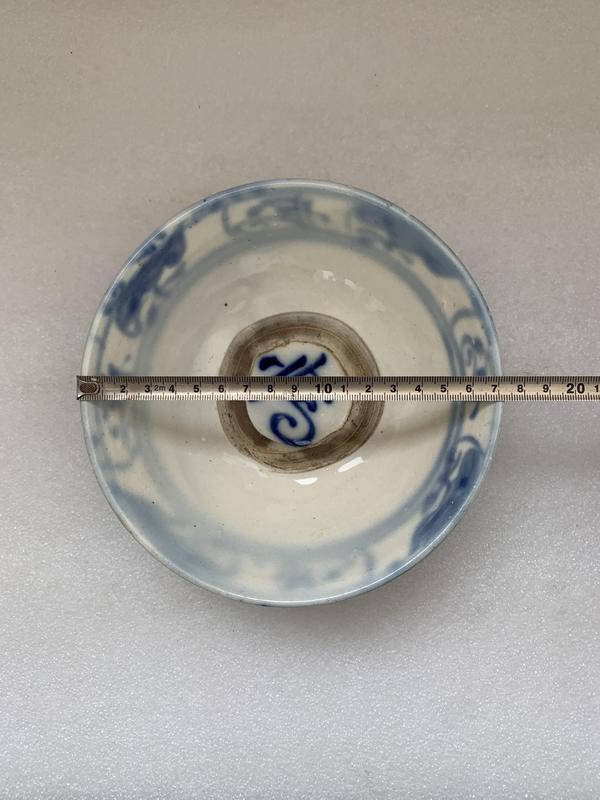 古玩陶瓷清早期青花福字紋碗拍賣,當前價格480元