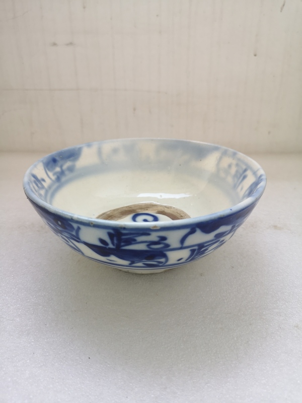 古玩陶瓷清早期青花福字紋碗拍賣,當前價格480元