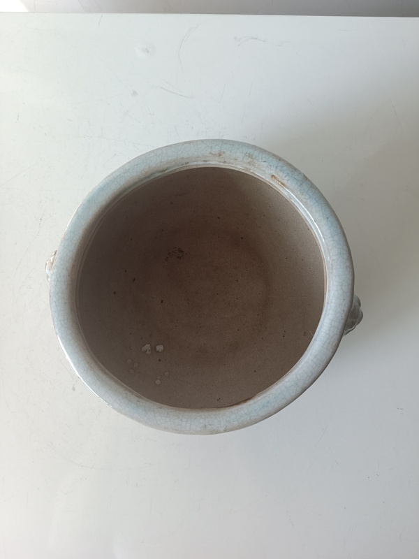古玩陶瓷漳州窯雙鋪首香爐拍賣,當前價格3600元