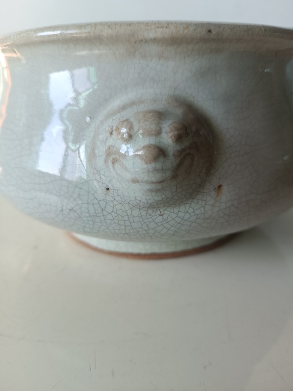 古玩陶瓷漳州窯雙鋪首香爐拍賣,當前價格3600元