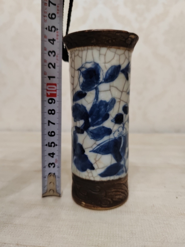 古玩陶瓷哥釉青花箭筒拍賣,當前價格1200元