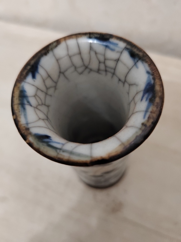 古玩陶瓷哥釉青花箭筒拍賣,當前價格1200元