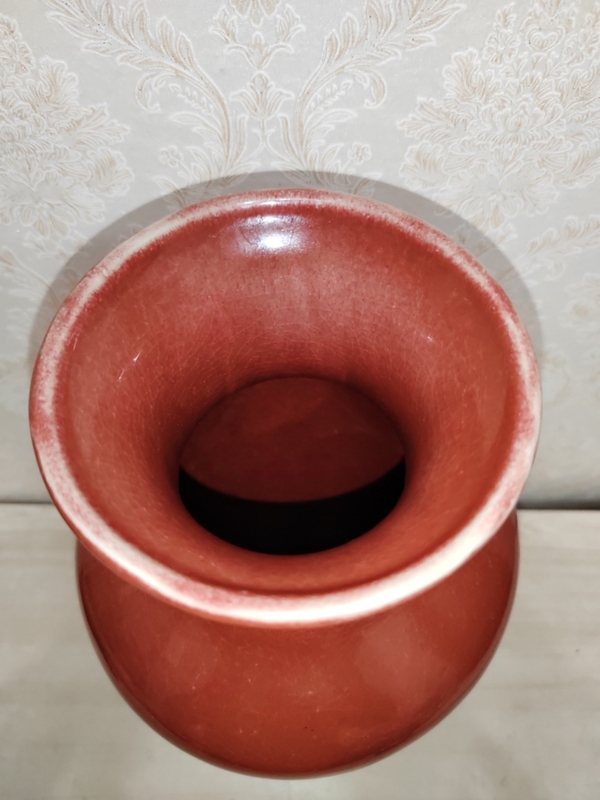 古玩陶瓷創匯鈞釉觀音瓶拍賣,當前價格550元