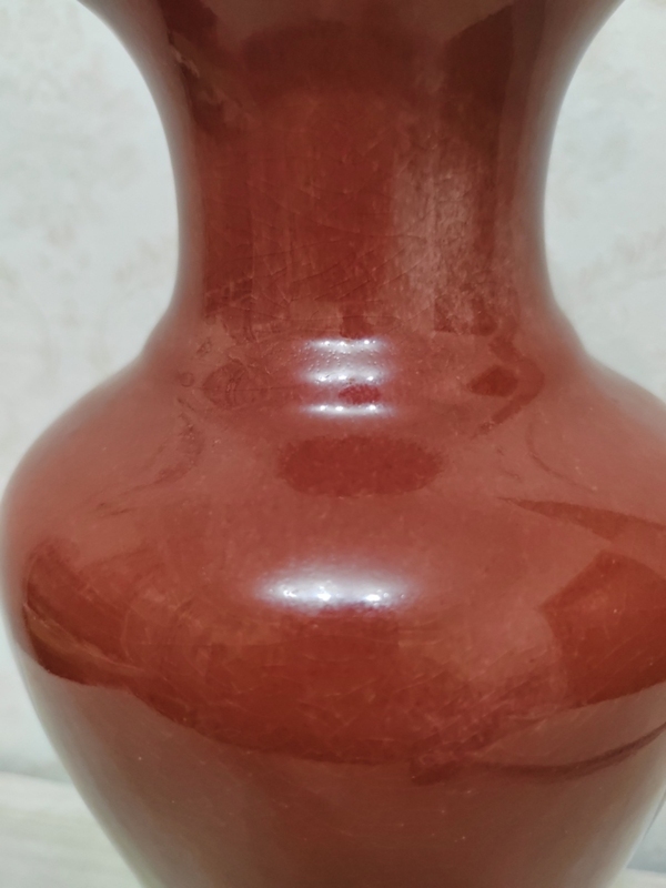 古玩陶瓷創匯鈞釉觀音瓶拍賣,當前價格550元