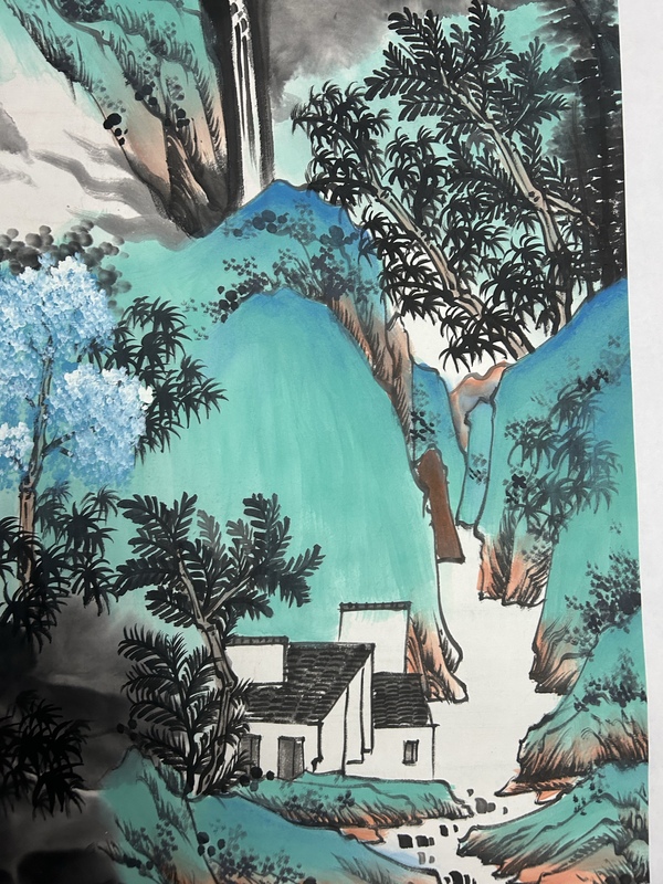 古玩字畫吳成建《翠嶺幽居》拍賣,當前價格850元
