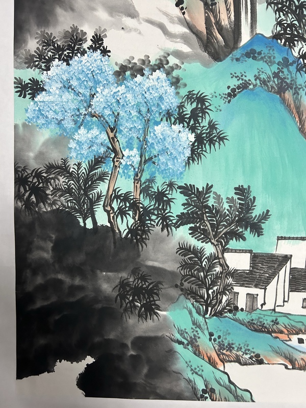古玩字畫吳成建《翠嶺幽居》拍賣,當前價格850元