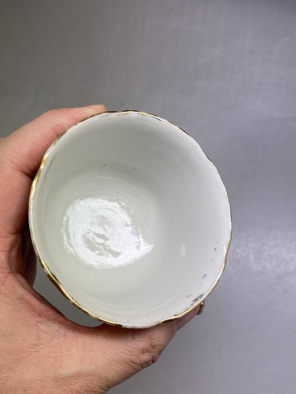 古玩陶瓷【民國·工藝水平突飛猛進的時代】粉彩花卉杯碟拍賣,當前價格1388元
