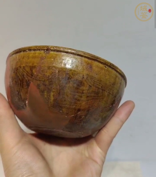 古玩陶瓷當(dāng)陽峪窯攪胎茶碗真品鑒賞圖