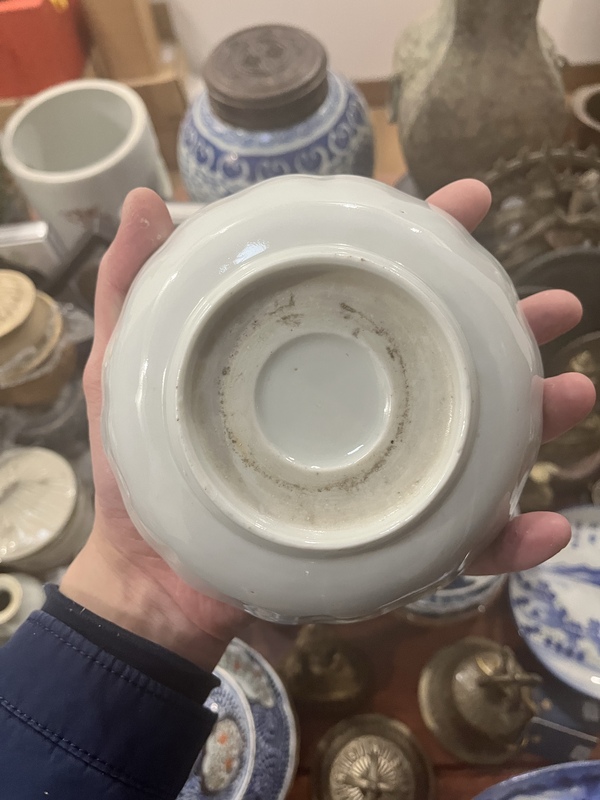 古玩陶瓷清代歲寒三友青花盤拍賣,當(dāng)前價(jià)格2800元