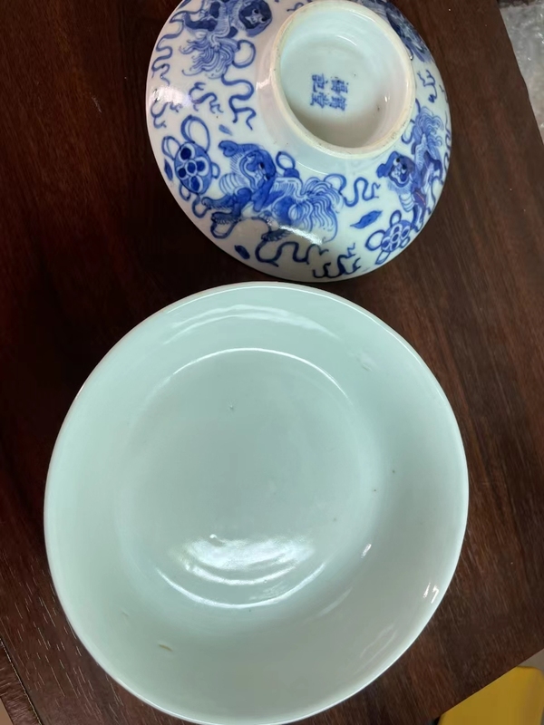 古玩陶瓷青花蓋碗拍賣(mài)，當(dāng)前價(jià)格3888元