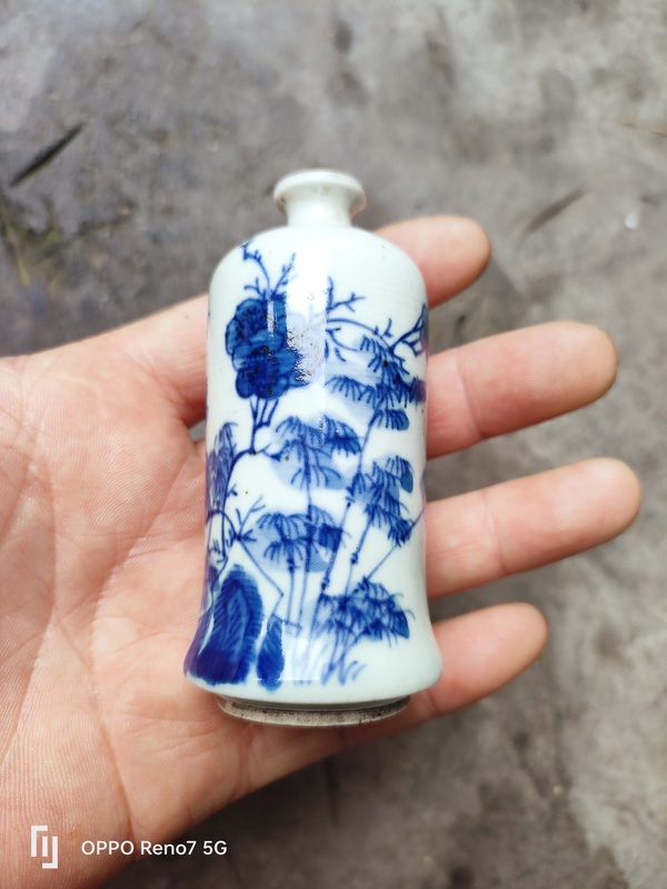 古玩陶瓷青花鼻煙壺拍賣，當前價格3200元
