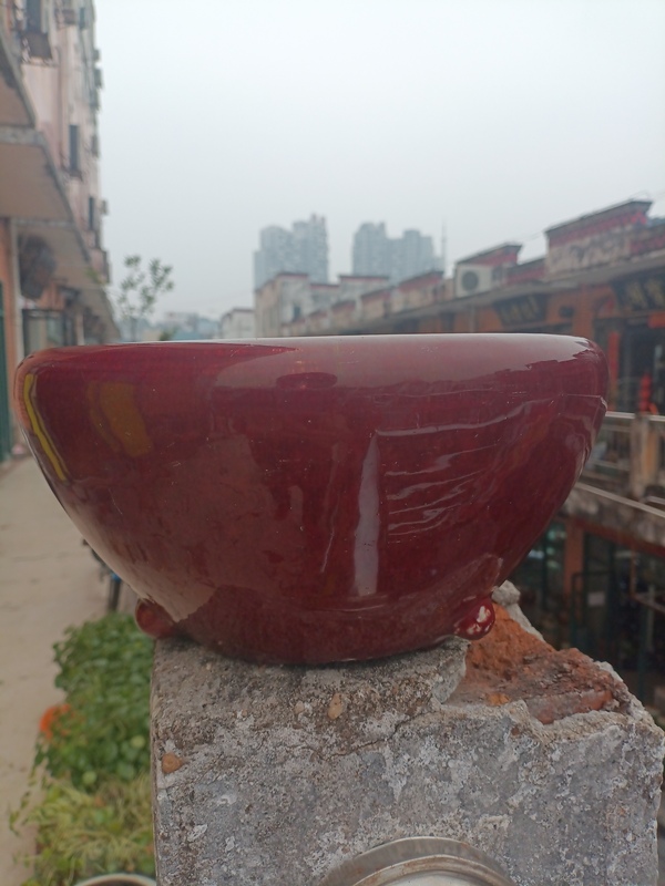 古玩陶瓷乾隆均紅釉三足爐拍賣,當前價格2888元