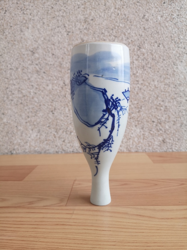 古玩陶瓷青花瓶拍賣,當前價格220元