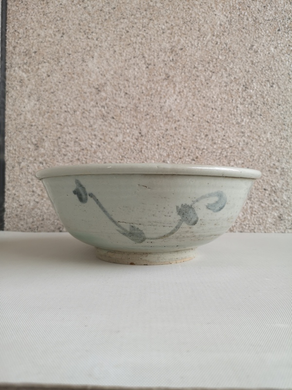 古玩陶瓷花卉紋青花碗拍賣,當前價格456元