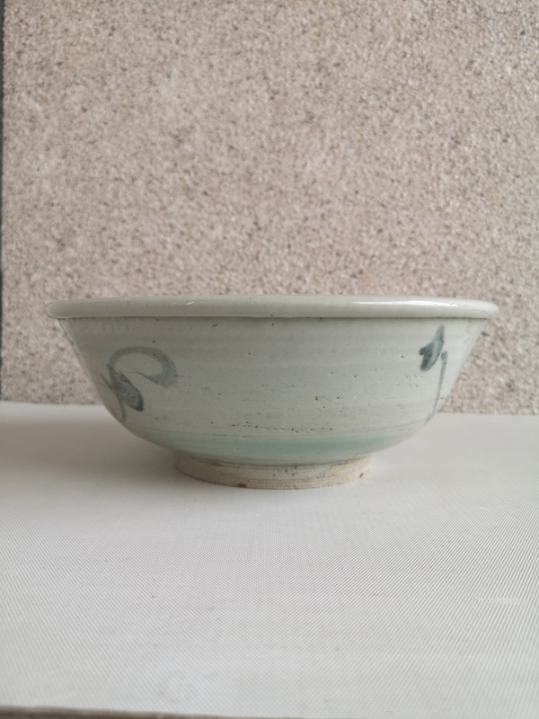 古玩陶瓷花卉紋青花碗拍賣,當前價格456元