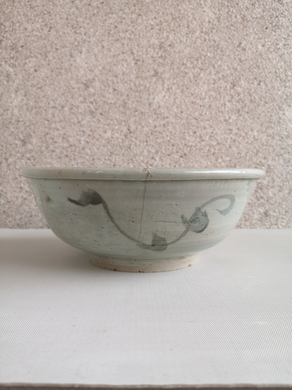 古玩陶瓷花卉紋青花碗拍賣,當前價格456元