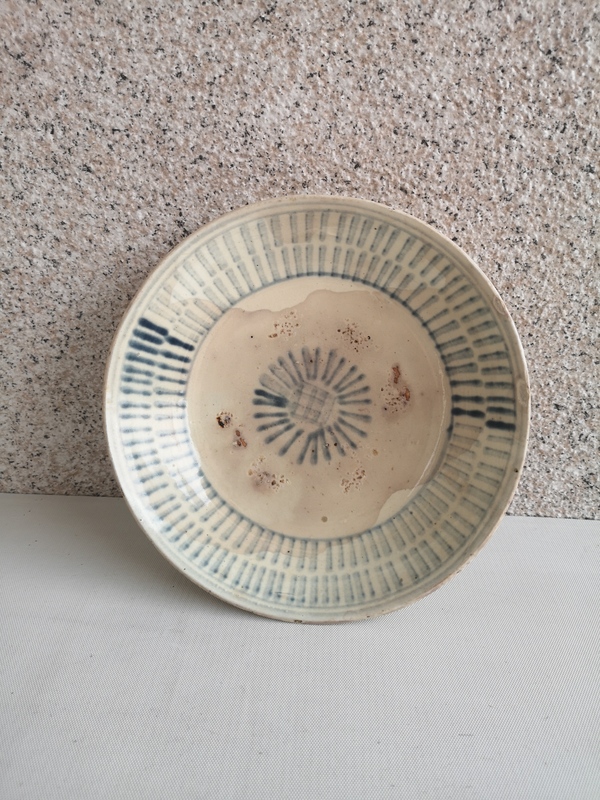 古玩陶瓷清早期青花盤拍賣,當前價格567元