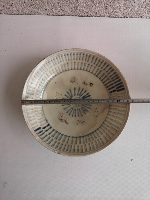 古玩陶瓷清早期青花盤拍賣,當前價格567元