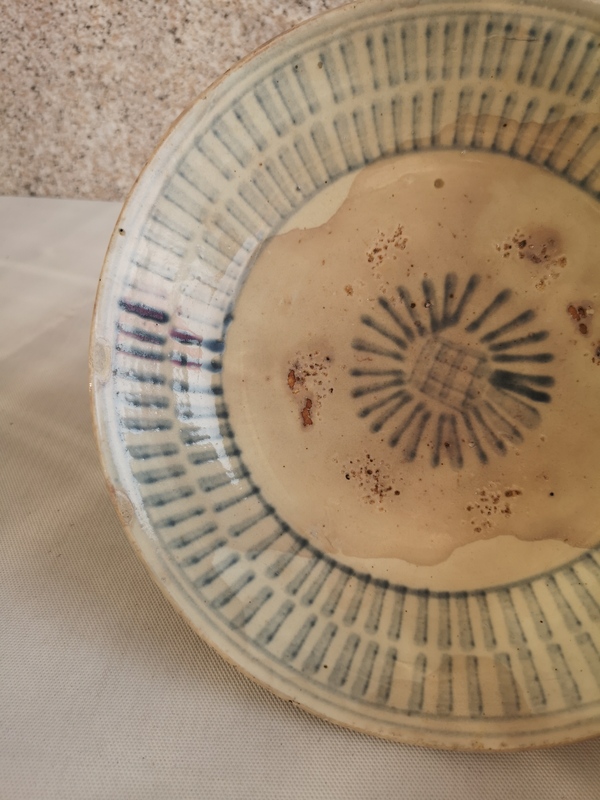 古玩陶瓷清早期青花盤拍賣,當前價格567元