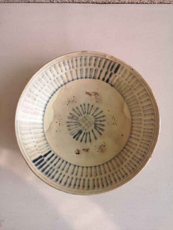 古玩陶瓷清早期青花盤拍賣,當前價格567元