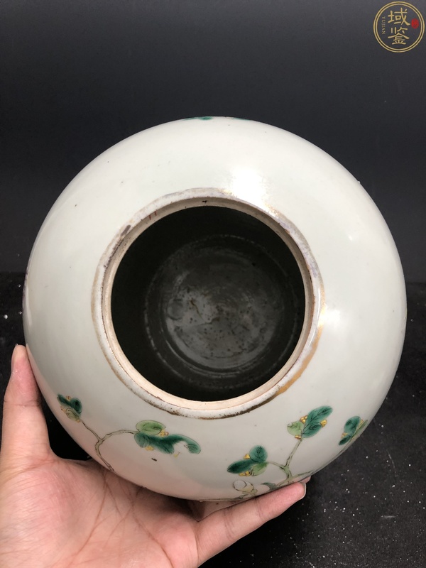 古玩陶瓷永慶長春官窯款粉彩花卉冬瓜罐拍賣,當前價格7500元