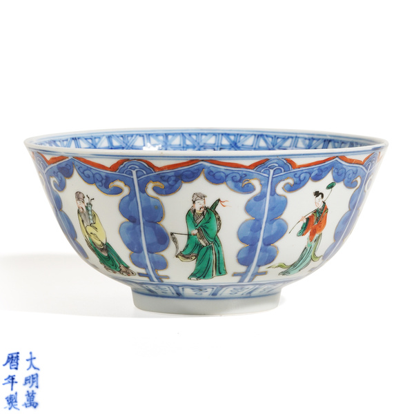 古玩陶瓷青花五彩碗拍賣,當(dāng)前價格8888元