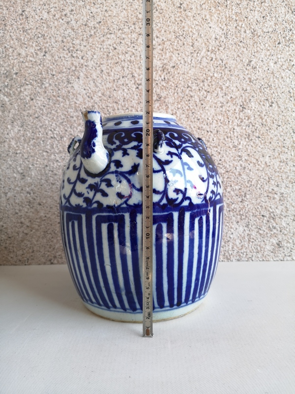 古玩陶瓷青花花卉紋茶壺拍賣,當前價格2200元