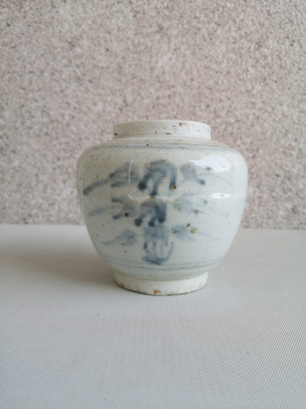 古玩陶瓷青花花卉紋蓋罐拍賣,當(dāng)前價格580元