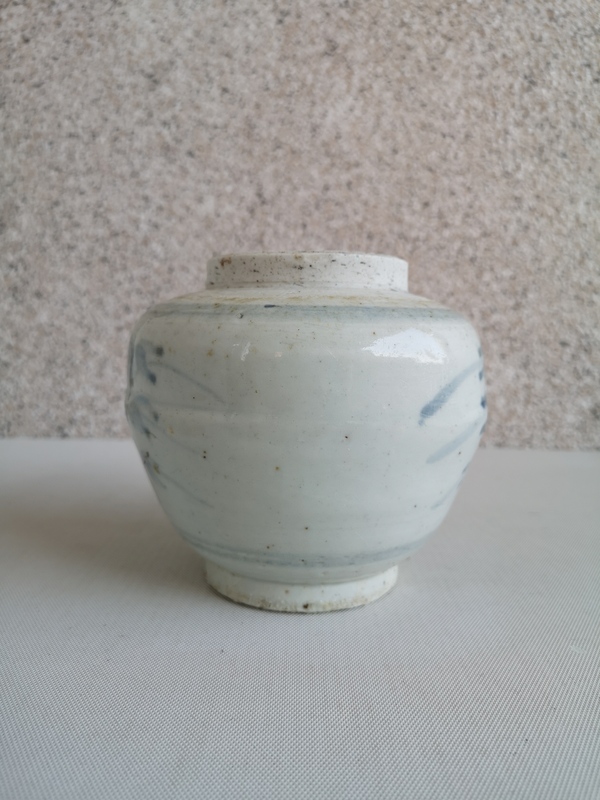 古玩陶瓷青花花卉紋蓋罐拍賣,當(dāng)前價格580元