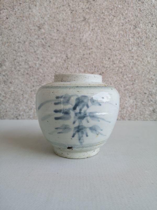 古玩陶瓷青花花卉紋蓋罐拍賣,當(dāng)前價格580元