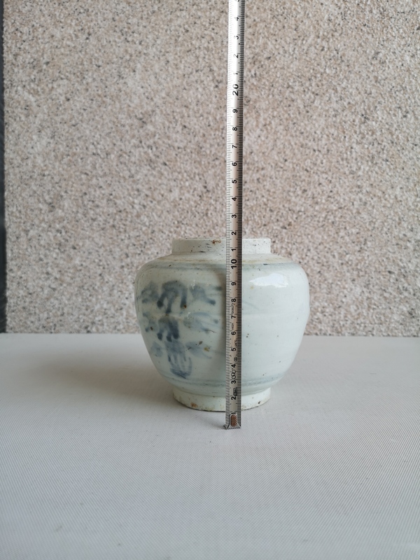 古玩陶瓷青花花卉紋蓋罐拍賣,當(dāng)前價格580元