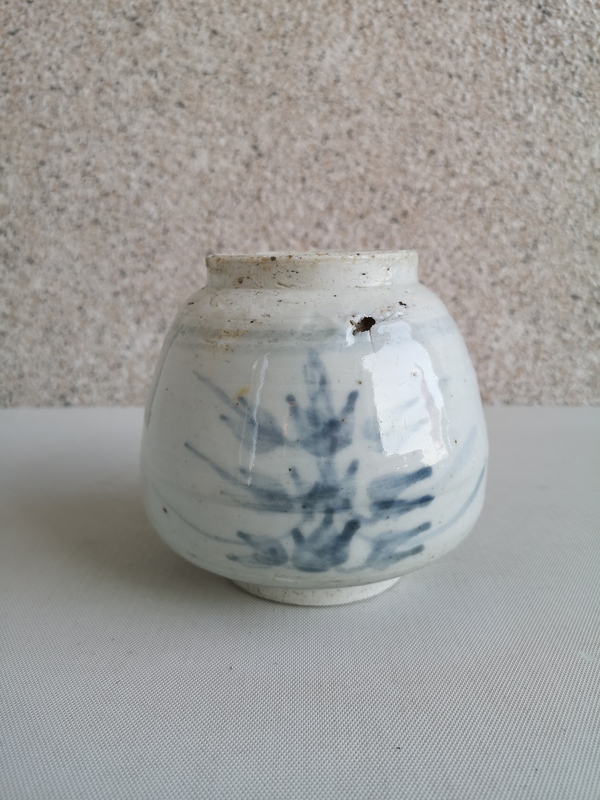 古玩陶瓷青花花卉紋蓋罐拍賣,當(dāng)前價格580元
