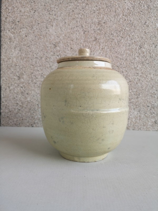 古玩陶瓷哥釉蓋罐拍賣,當前價格850元
