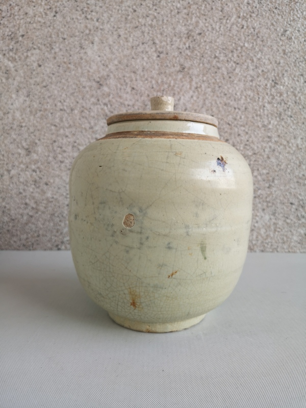 古玩陶瓷哥釉蓋罐拍賣,當前價格850元